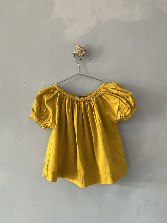 yellow makié short sleeve top